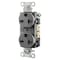 Hubbell Wiring Device-Kellems Straight Blade Receptacle, 6-20R, 20 A, 250V AC, 2 Pole, 3 Wire, Flush Mount, Grounded 5462GY - alternate 1